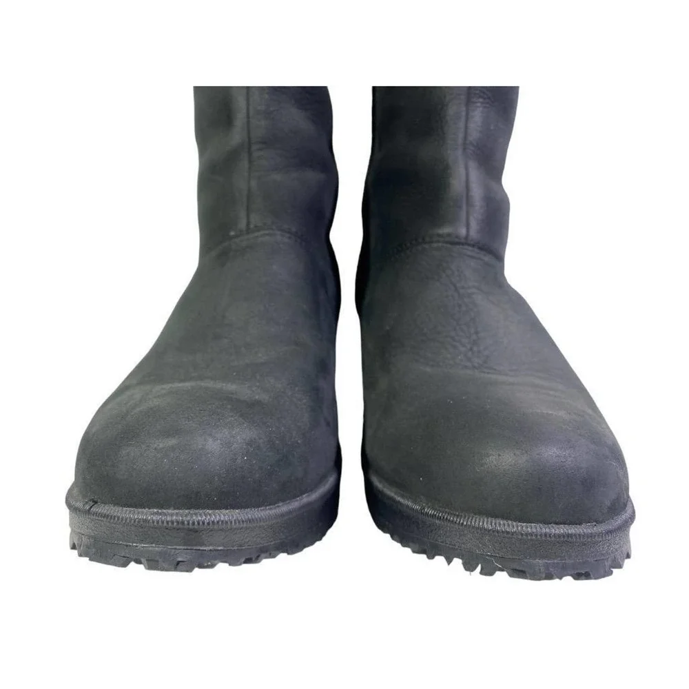 Eddie Bauer Lodge Wedge Waterproof Insulated Boot Women size 8.5 Black Leather - Picture 9 of 11